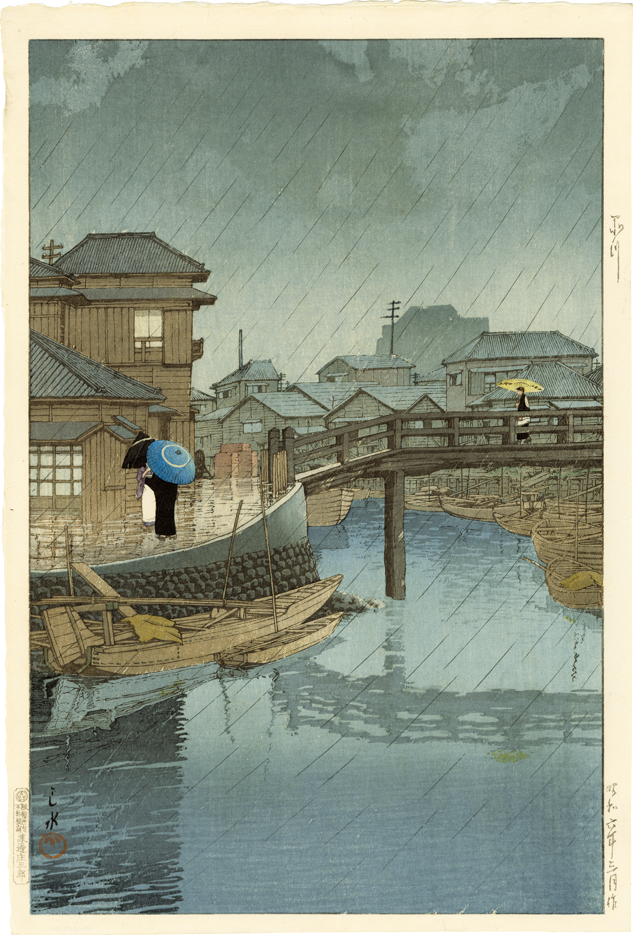 川瀬 巴水 / 品川 | 神保町 | Gallery Soumei-do | そうめい堂